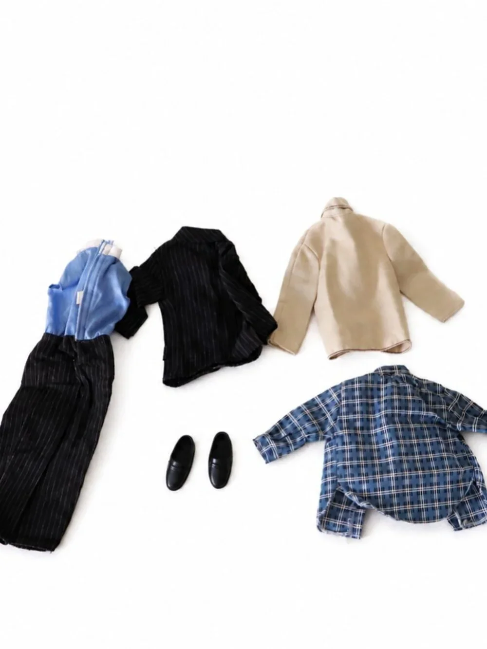 Vintage Barbie Ken Doll Clothes Lot Business Suit Jackets Shirt Shoes Outfit